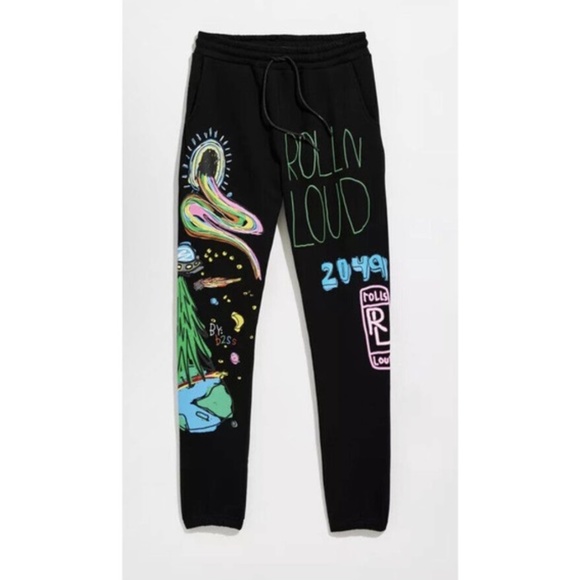 Rolling Loud BtSs exclusive UFO Sweatpants-A710